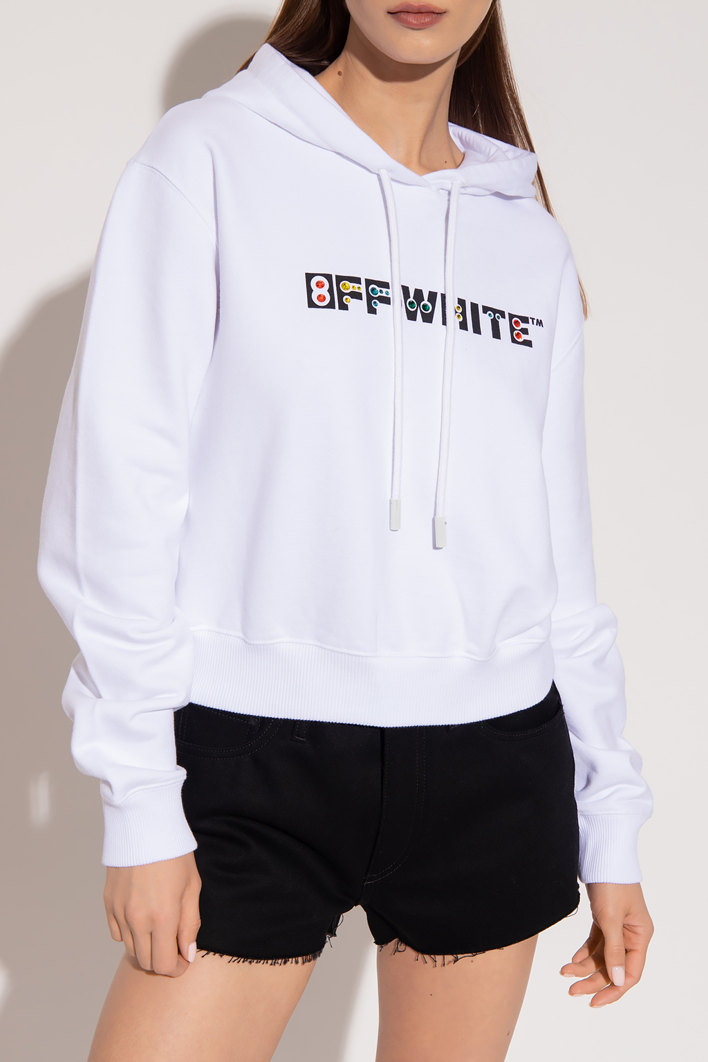 White Perfect Moment Hoodie mit Slogan Print Schwarz CANADA GOOSE BROSSARD DRAWSTRING HOOD JACKET Off Biname fmedShops France